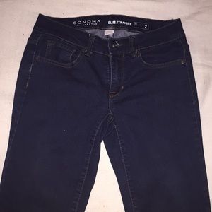 dark-wash jeans